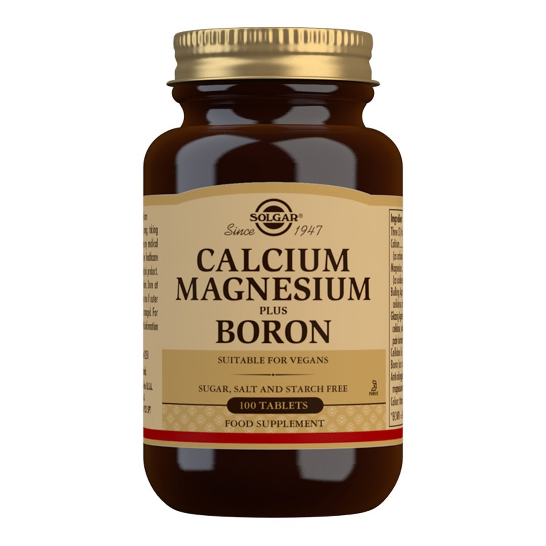 Solgar Calcium Magnesium Boron 100 Tablets image 0